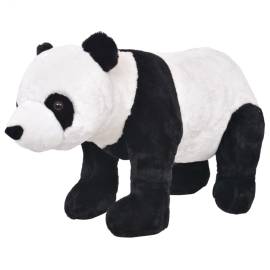 Jucărie de pluș urs panda în picioare, negru și alb, xxl