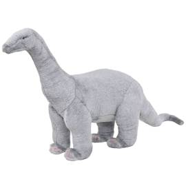 Jucărie de pluș verticală dinozaur brachiosaurus, gri xxl