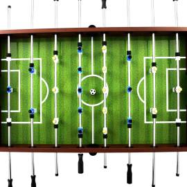 Masă de fotbal, maro, 140 x 74,5 x 87,5 cm, oțel, 60 kg,, 7 image