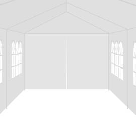 Pavilion de grădină 3 x 12 m, alb, 4 image