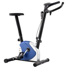 Bicicletă de fitness cu centură de rezistență, albastru, 3 image