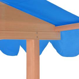 Casă de joacă pentru copii cu groapă nisip albastru lemn brad, 7 image