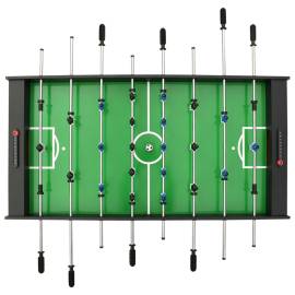 Masă de fotbal pliantă, negru, 121 x 61 x 80 cm, 7 image