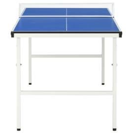 Masă de ping pong cu fileu, albastru, 152 x 76 x 66 cm, 4 image