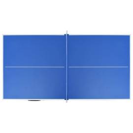 Masă de ping pong cu fileu, albastru, 152 x 76 x 66 cm, 6 image