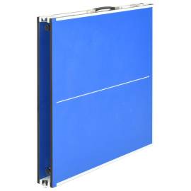 Masă de ping pong cu fileu, albastru, 152 x 76 x 66 cm, 5 image