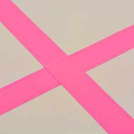 Saltea gimnastică gonflabilă cu pompă roz 300x100x10cm pvc, 3 image