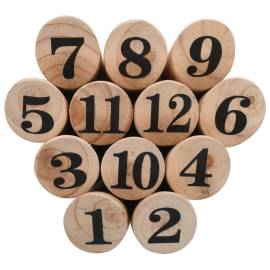 Set pentru joc kubb cu numere, lemn, 4 image