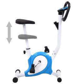Bicicletă fitness cu centură de rezistență, albastru, 2 image