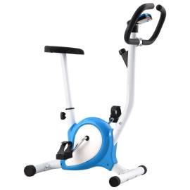 Bicicletă fitness cu centură de rezistență, albastru, 3 image