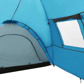 Cort camping tip iglu, 8 persoane, albastru, 650x240x190 cm, 8 image