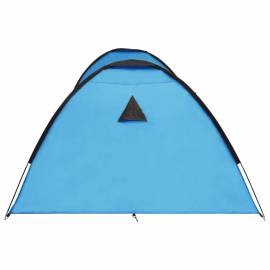 Cort camping tip iglu, 8 persoane, albastru, 650x240x190 cm, 7 image