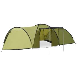 Cort camping tip iglu, 8 persoane, verde, 650 x 240 x 190 cm