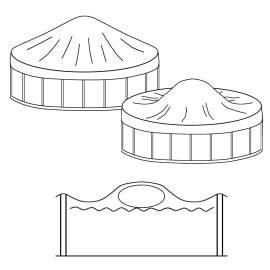 Perne gonflabile de iarnă pentru piscine supraterane 4 buc. pvc, 7 image