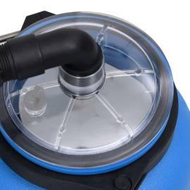 Pompă de filtrare pentru piscină, negru și albastru, 4 m³/h, 8 image