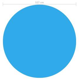 Prelată de piscină, albastru, 527 cm, pe, 3 image