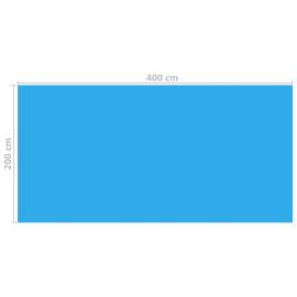 Prelată piscină, albastru, 400 x 200 cm, pe, 3 image