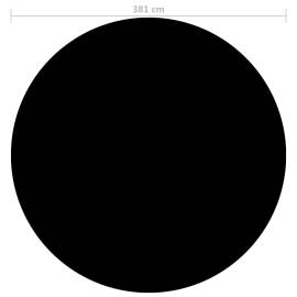 Prelată piscină, negru, 381 cm, pe, 3 image