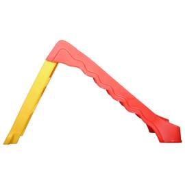 Tobogan pliabil pentru copii de interior & exterior roșu/galben, 6 image