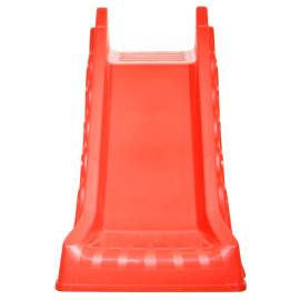 Tobogan pliabil pentru copii de interior & exterior roșu/galben, 5 image