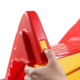 Tobogan pliabil pentru copii de interior & exterior roșu/galben, 2 image