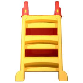 Tobogan pliabil pentru copii de interior & exterior roșu/galben, 9 image