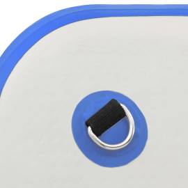 Punte plutitoare gonflabilă, albastru și alb, 200x150x15 cm, 7 image