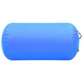 Rulou de gimnastică gonflabil cu pompă, albastru, 120x90 cm pvc, 3 image