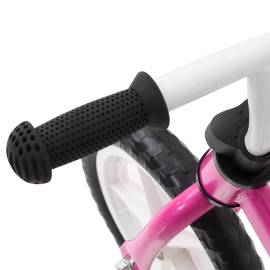 Bicicletă pentru echilibru 10 inci, cu roți, roz, 5 image