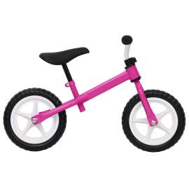 Bicicletă pentru echilibru 12 inci, cu roți, roz, 2 image