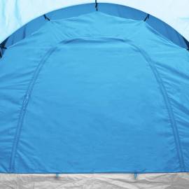 Cort camping, 6 persoane, albastru și bleu, 3 image