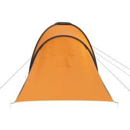 Cort camping, 6 persoane, gri și portocaliu, 7 image