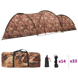 Cort camping tip iglu, 8 persoane, camuflaj, 650x240x190 cm, 3 image