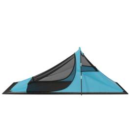 Cort de camping, albastru, 317x240x100 cm, 6 image