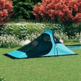 Cort de camping, albastru, 317x240x100 cm, 3 image