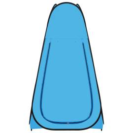 Cort de duș pop-up, albastru, 4 image