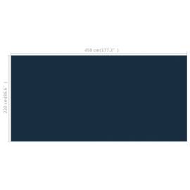 Folie solară plutitoare piscină, negru/albastru, 450x220, pe, 5 image
