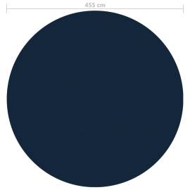 Folie solară plutitoare piscină, negru/albastru, 455 cm, pe, 5 image