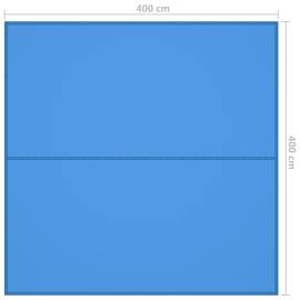 Prelată de exterior, albastru, 4x4 m, 7 image