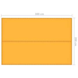 Prelată de exterior, galben, 3x2 m, 7 image