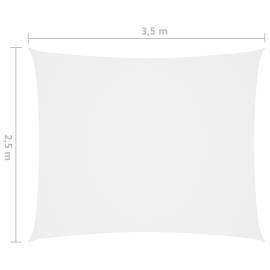 Parasolar, alb, 2,5x3,5 m, țesătură oxford, dreptunghiular, 6 image