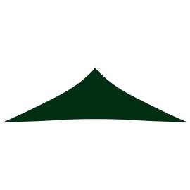 Parasolar, verde, 3,5x3,5x4,9 m, țesătură oxford, triunghiular, 3 image
