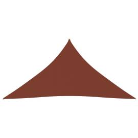 Parasolar cărămiziu 4,5x4,5x4,5 m țesătură oxford triunghiular, 3 image