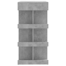 Masă bar cu raft de depozitare, gri beton, 100x50x101,5 cm, pal, 6 image
