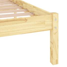 Cadru de pat, 160x200 cm, lemn de pin masiv, 7 image