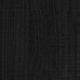 Cadru de pat uk single, negru, 90x190 cm, lemn masiv de pin, 3 image