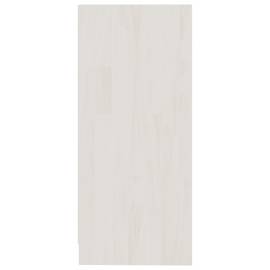 Dulap lateral, alb, 35,5x33,5x76 cm, lemn masiv de pin, 7 image