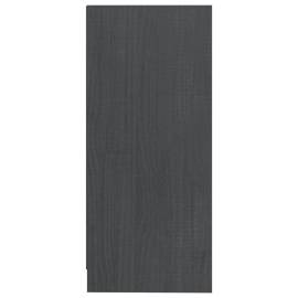 Dulap lateral, gri, 35,5x33,5x76 cm, lemn masiv de pin, 7 image