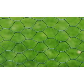 Plasă de sârmă găini, verde, 25 x 1 m, oțel galvanizat cu pvc, 3 image