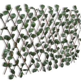 Gard cu zăbrele, frunze artificiale, 5 buc.,180 x 90 cm, salcie, 3 image